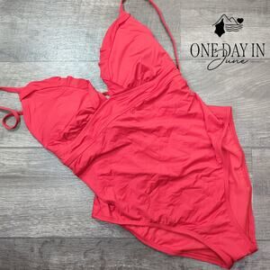 Shade & Shore Strappy Back Medium Coverage One Piece Swimsuit Size XL